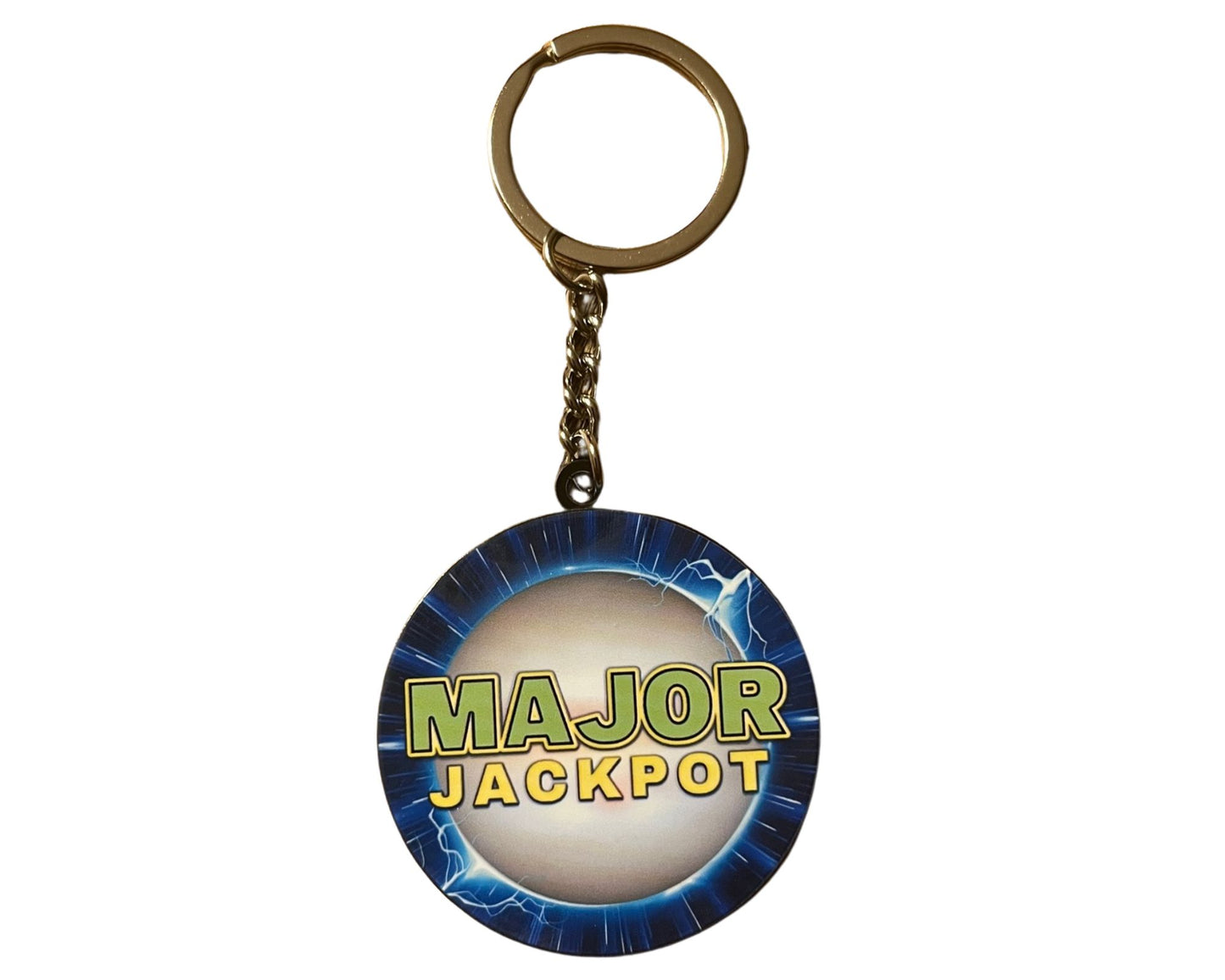 Lucky Slot Machine Major Jackpot Pearl Keychain / Ring