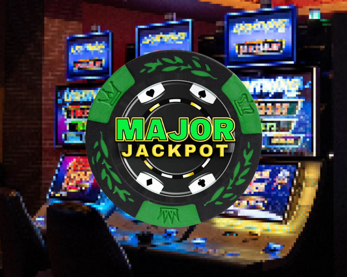 Jackpotsonline Luck Major Poker Chip - Fireball Clay Poker Chip Good Luck